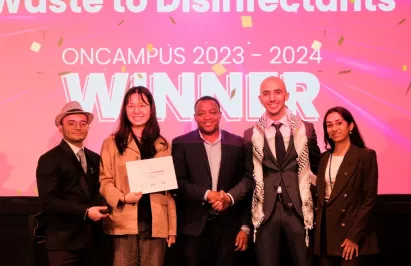 Startup “Waste to Disinfectant” represents Constructor University at the prestigious Hult Prize Challenge image