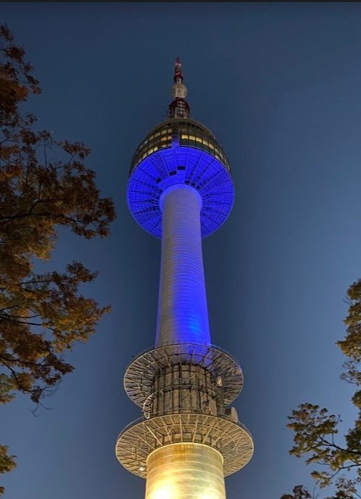 Seoul Tower by night