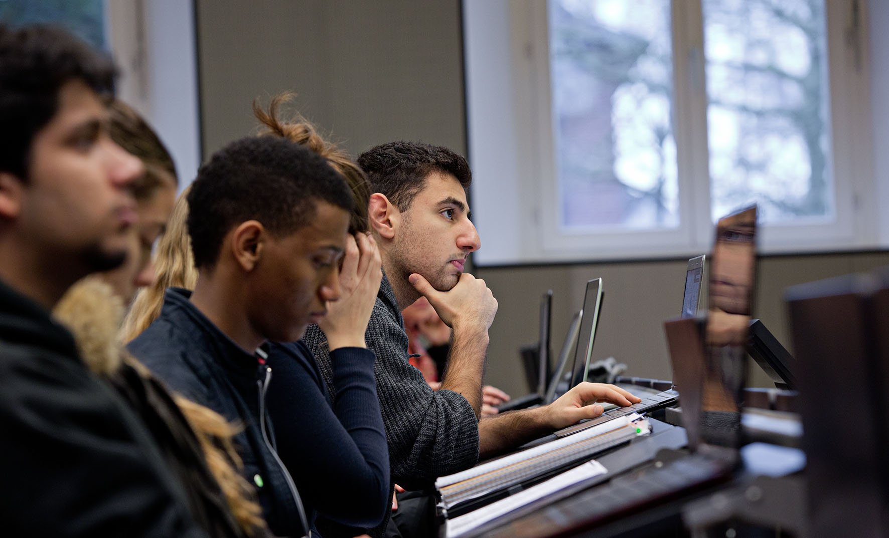 Group of students at Constructor University class