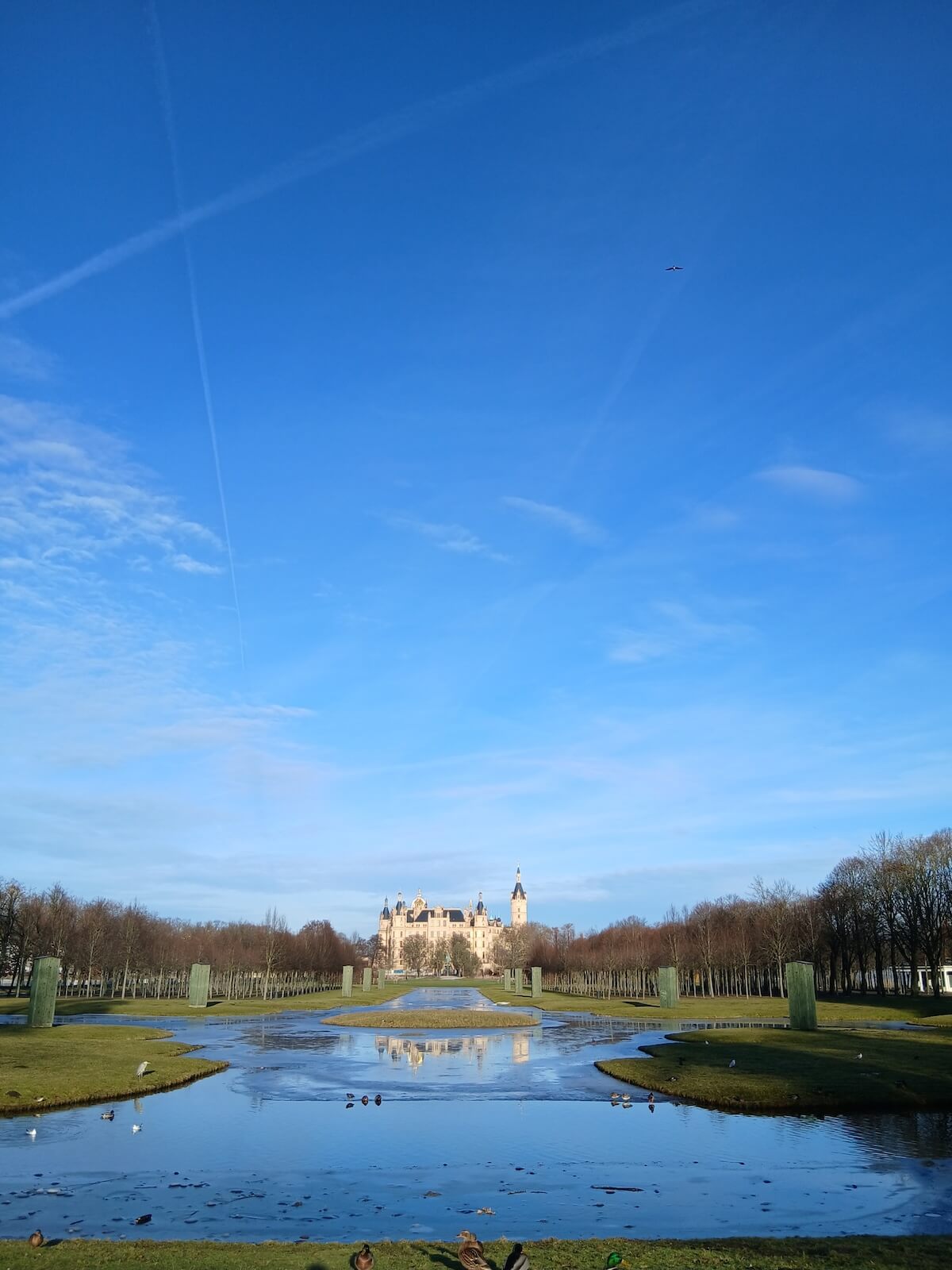 Schwerin Castle Park Entire View