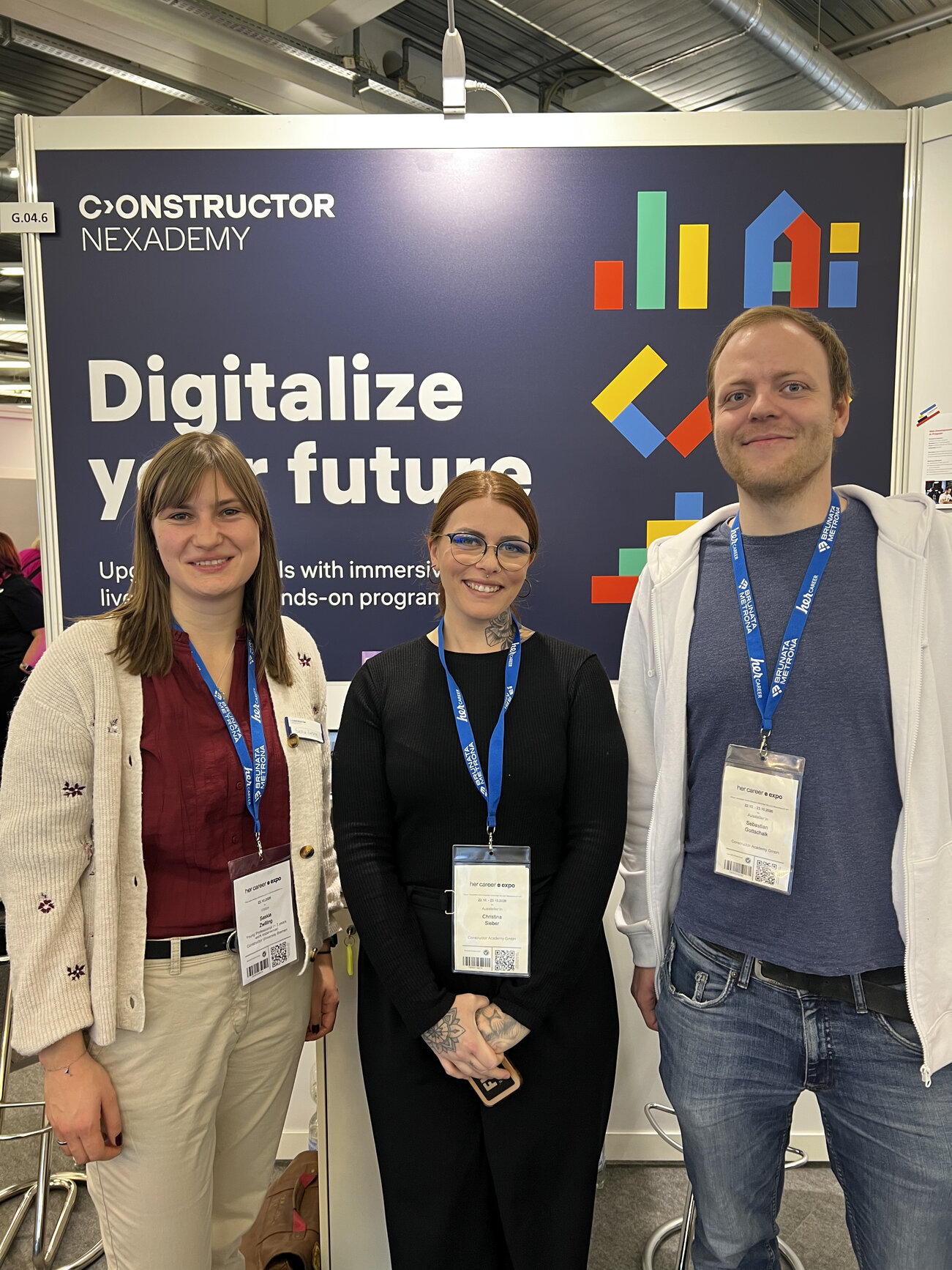 Constructor team at herCAREER Expo