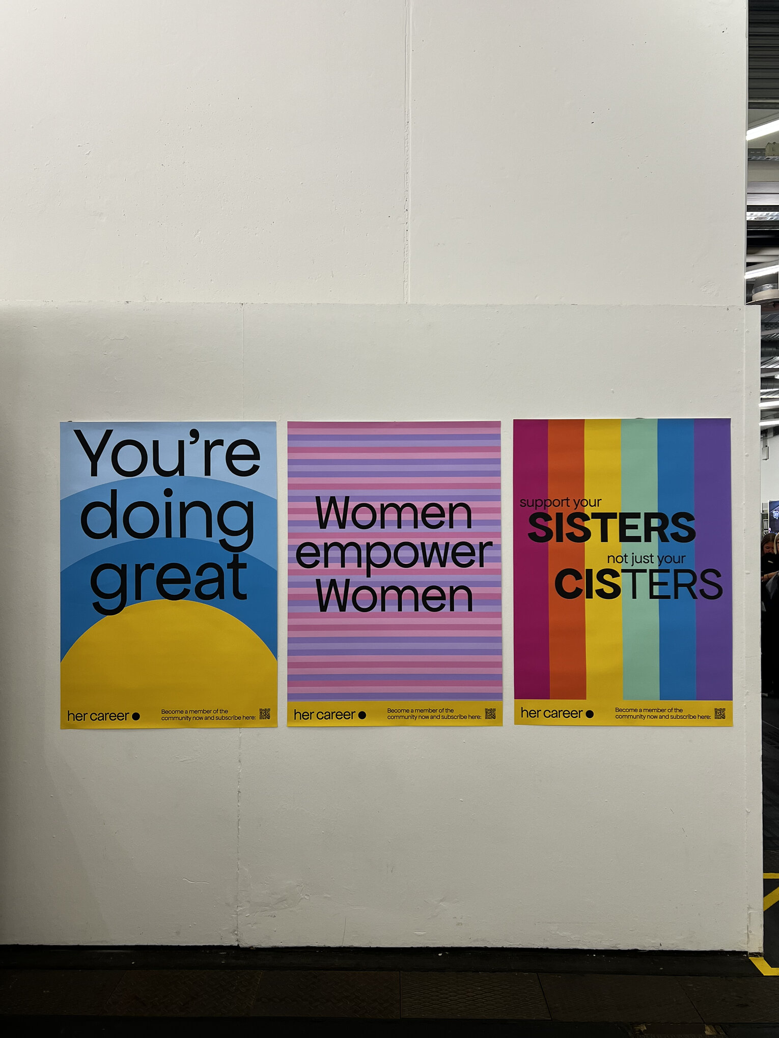 Colorful women's empowerment posters