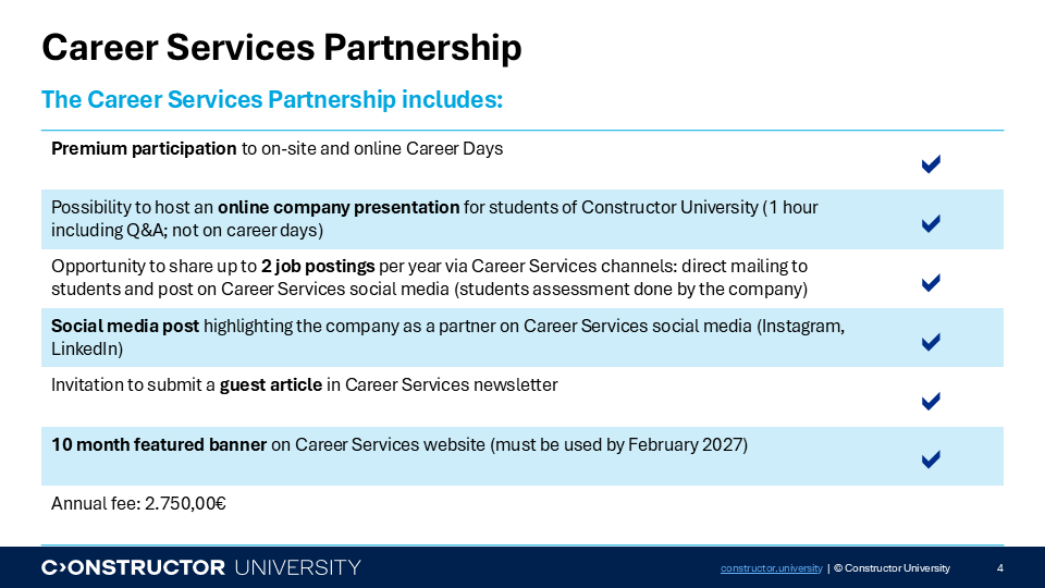 Career Services Partnership