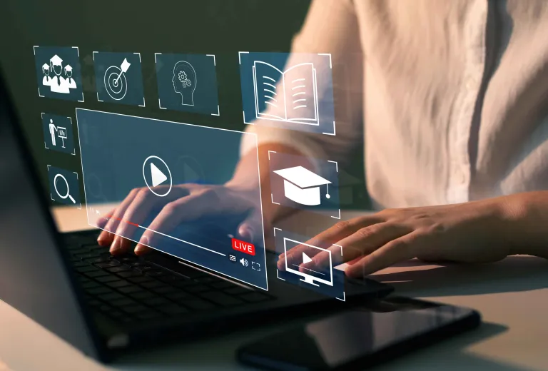 online learning stock computer modern