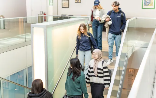 A group of students in the IRC at Constructor University