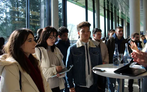 Students at Constructor University's Career Fair 