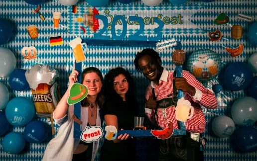 Mercator Students celebrating Oktoberfest