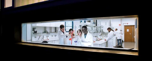 Chemistry lab on the campus of Constructor University