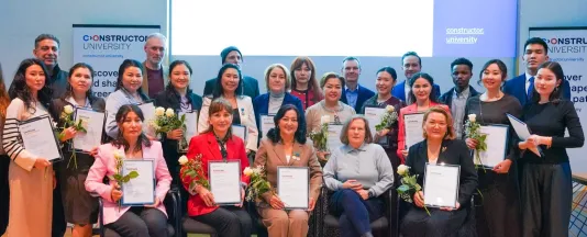 Die neuesten Absolventinnen und Absolventen des Bolashak International Scholarship Program wurden bei einer Zeremonie am 16. Februar an der Constructor University geehrt.