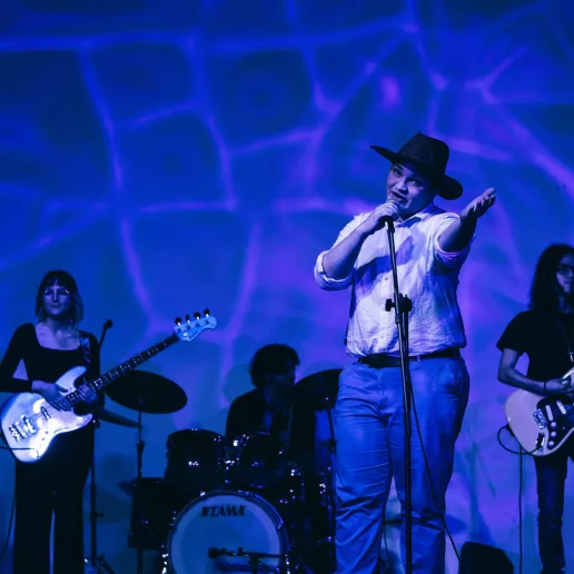 Alec Bohman performing at ArtOn