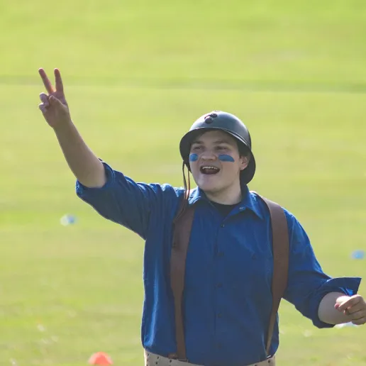 Student at the Unigames at Constructor University