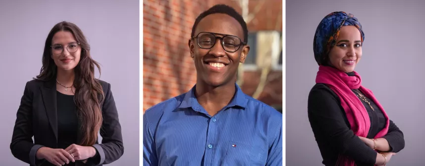 Denisa Checiu, Ronald Mtenga und Radwa Khalil