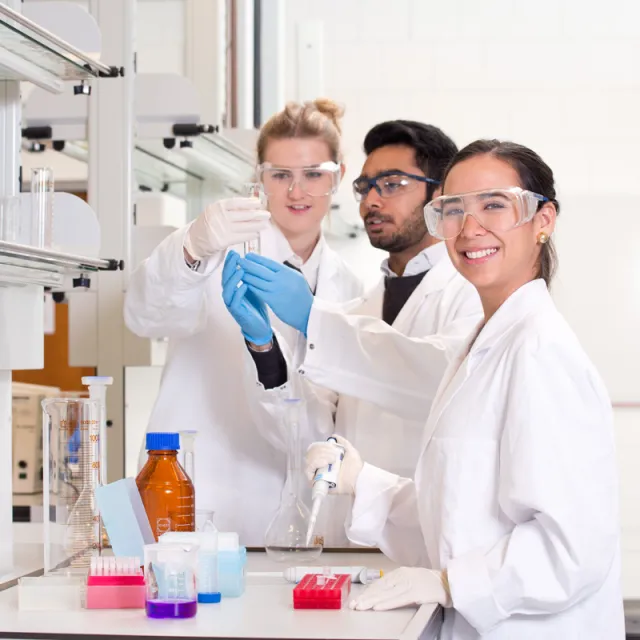 Students in laboratory