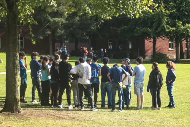 Group of students on Constructor University's campus