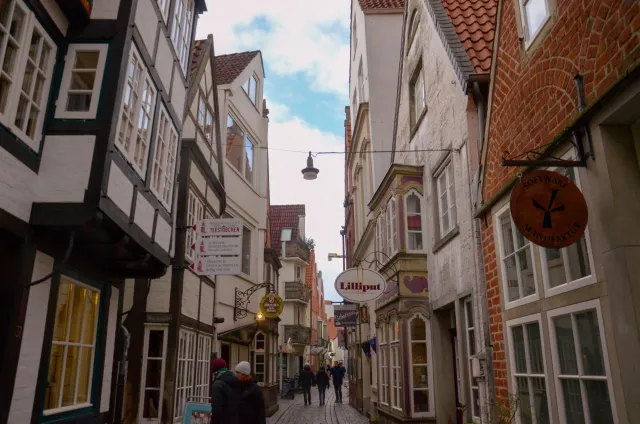 Historical buildings in Schnoor Quarter